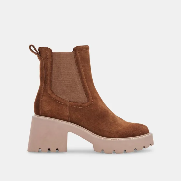 Hawk H20 Wide Booties Dk Brown Suede Dk Brown Suede H2o Women Dolce Vita Boots and Booties