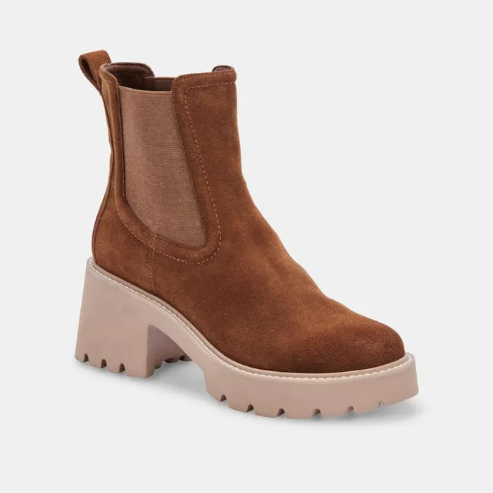 Hawk H20 Wide Booties Dk Brown Suede Dk Brown Suede H2o Women Dolce Vita Boots and Booties