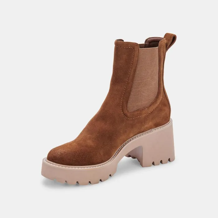 Hawk H20 Wide Booties Dk Brown Suede Dk Brown Suede H2o Women Dolce Vita Boots and Booties