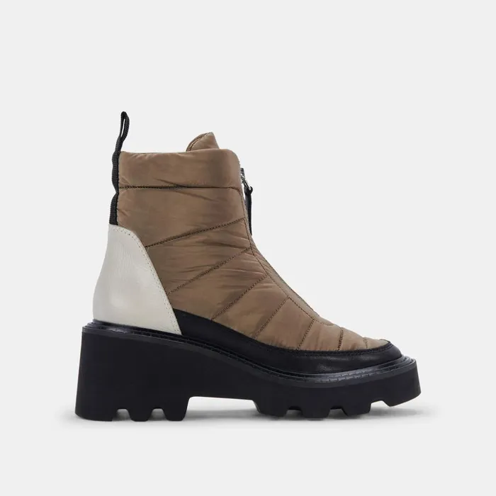 Helki Boots Olive Multi Nylon Women Dolce Vita Boots and Booties