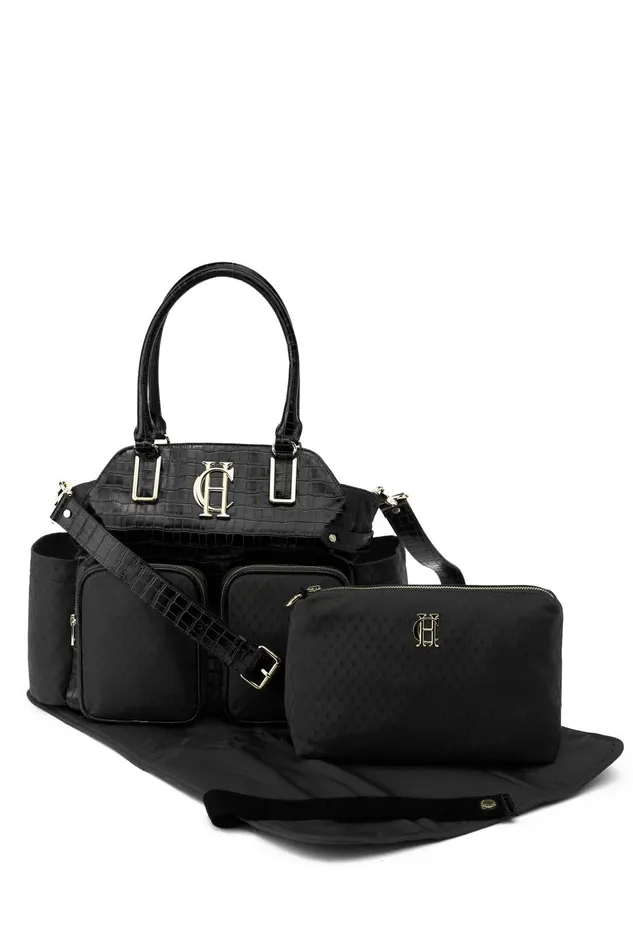Holland Cooper Baby Changing Bags Women Thames Changing Bag Black Monogram