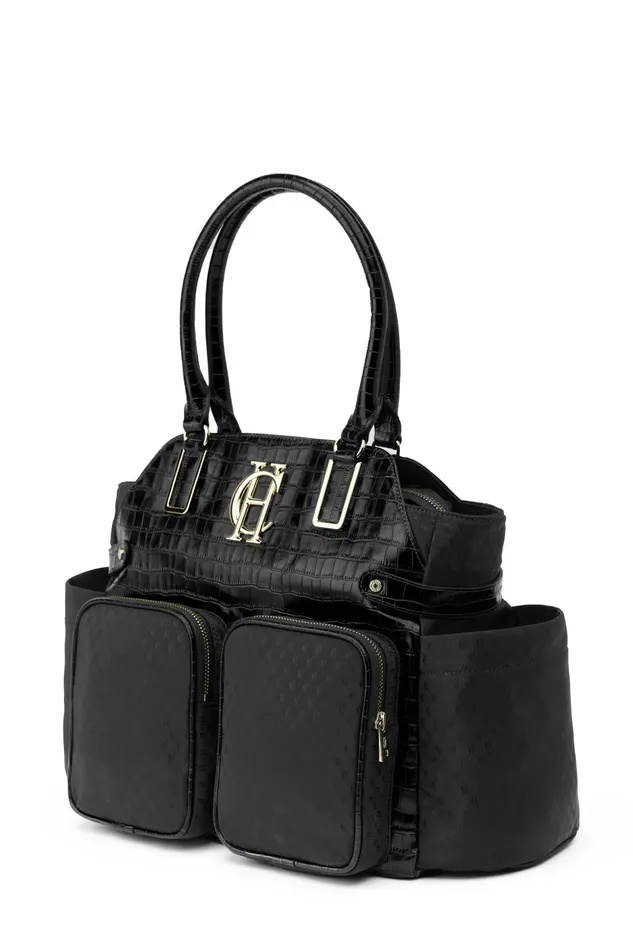 Holland Cooper Baby Changing Bags Women Thames Changing Bag Black Monogram