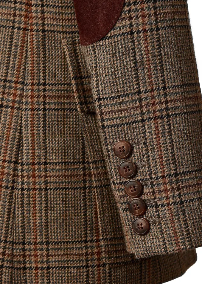 Holland Cooper Blazers Women Single Breasted Field Blazer Bourbon Tweed