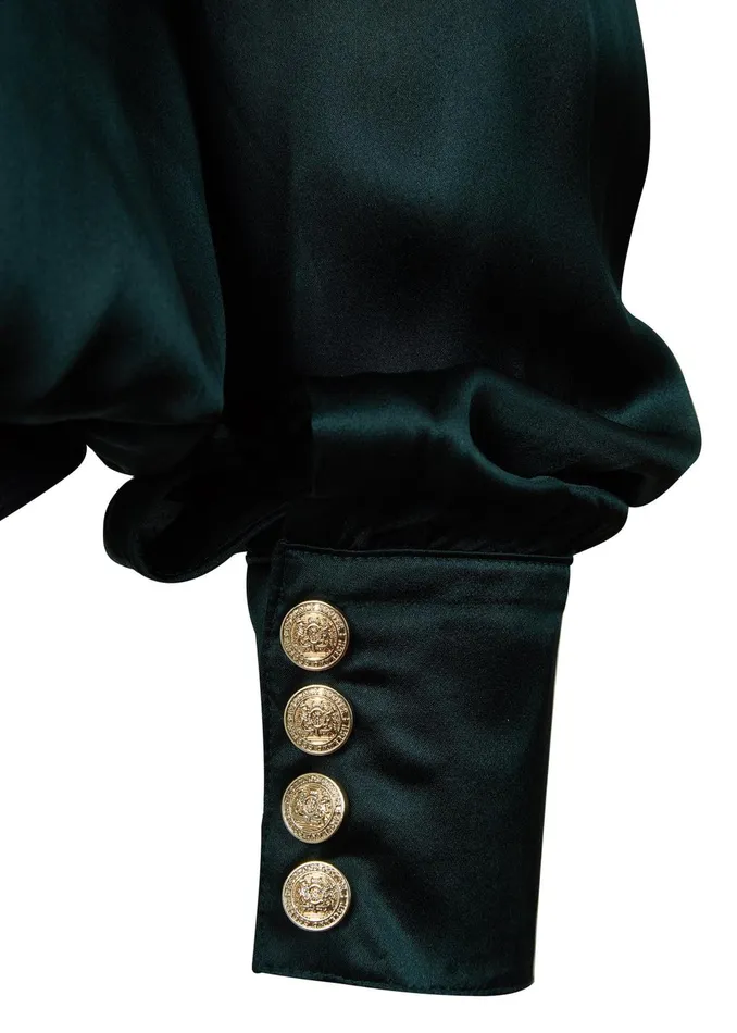 Holland Cooper Bodysuits Women Silk Bodysuit Emerald Holland Cooper Bodysuits Women Silk Bodysuit Emerald