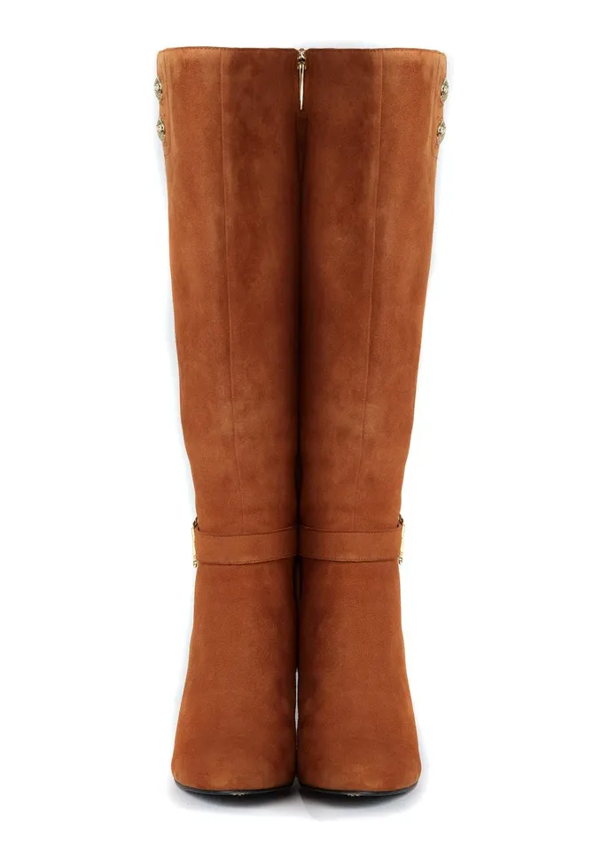 Holland Cooper Boots Women Marlborough Knee Boot Tan