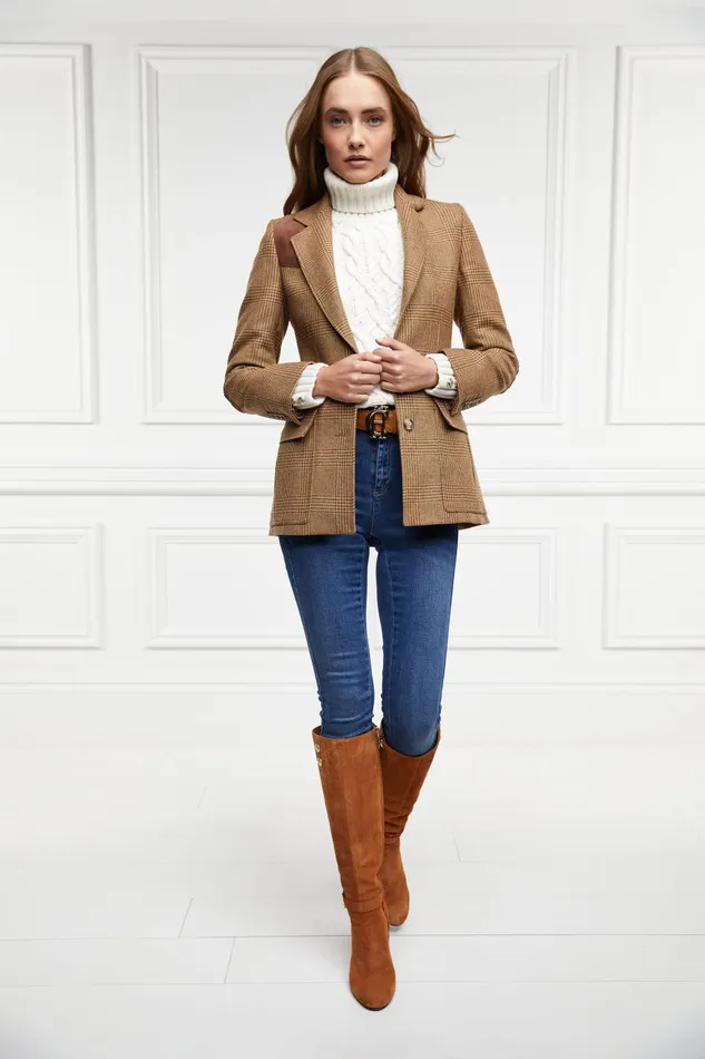 Holland Cooper Boots Women Marlborough Knee Boot Tan