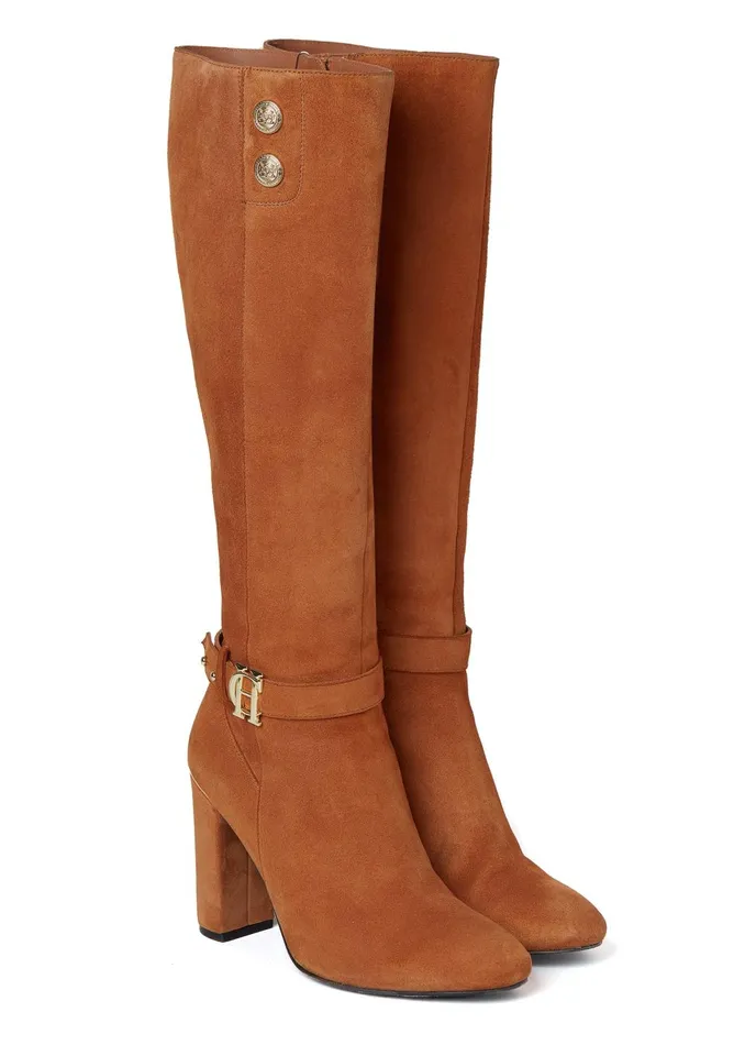 Holland Cooper Boots Women Marlborough Knee Boot Tan