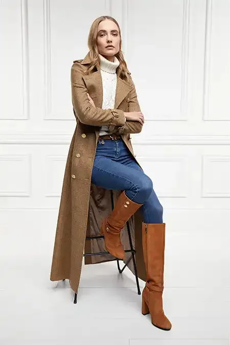 Holland Cooper Boots Women Marlborough Knee Boot Tan