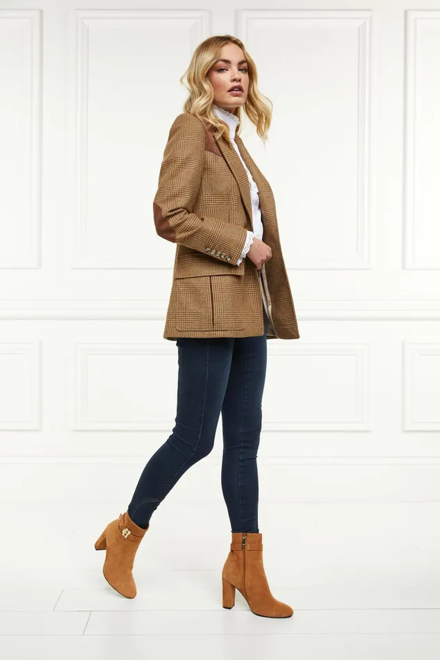 Holland Cooper Boots Women Mayfair Suede Ankle Boot Tan Holland Cooper Boots Women Mayfair Suede Ankle Boot Tan
