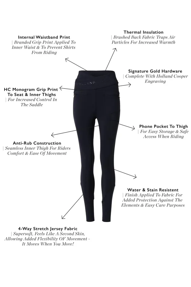 Holland Cooper Breeches Women Cooper Training Breeches Black Holland Cooper Breeches Women Cooper Training Breeches Black