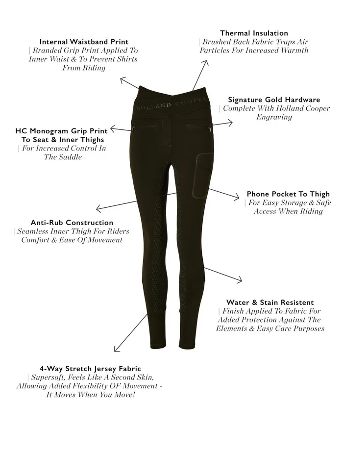 Holland Cooper Breeches Women Cooper Training Breeches Dark Olive Holland Cooper Breeches Women Cooper Training Breeches Dark Olive
