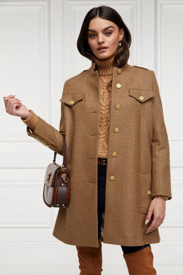 Holland Cooper Capes Women Highbury Cape Coat Tawny