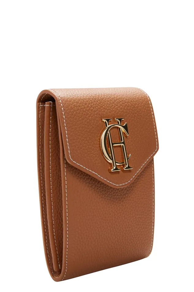 Holland Cooper Clutch Bags Women Knightsbridge Phone Pouch Tan Gold Holland Cooper Clutch Bags Women Knightsbridge Phone Pouch Tan Gold