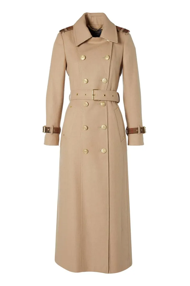 Holland Cooper Coats Women Full Length Chelsea Trench Coat Camel