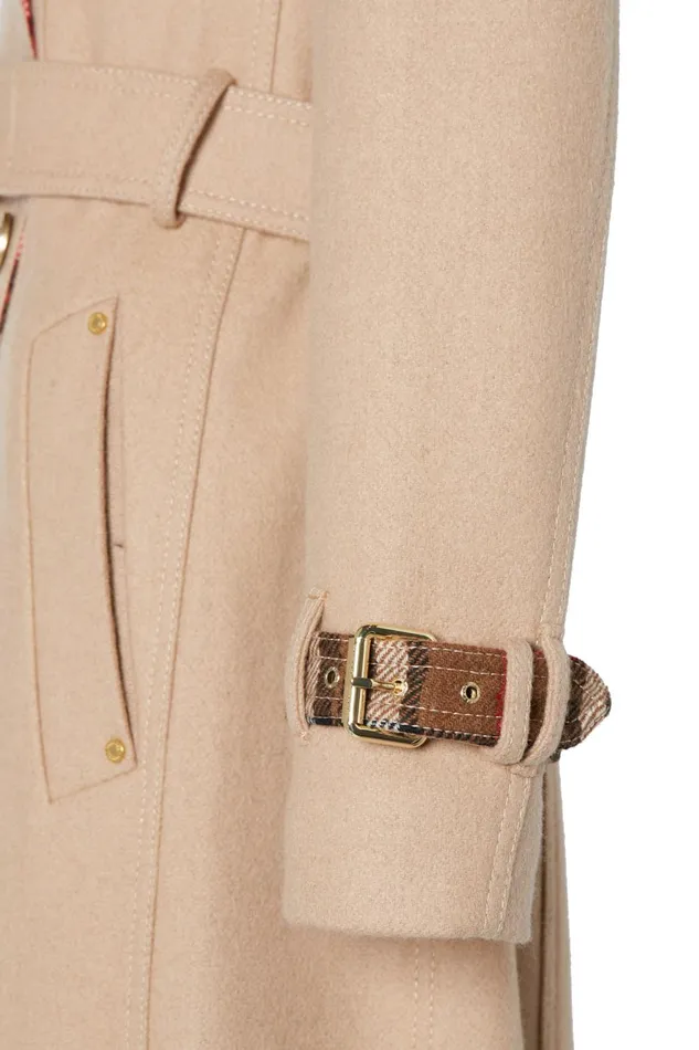 Holland Cooper Coats Women Full Length Chelsea Trench Coat Camel