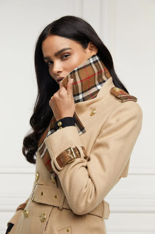 Holland Cooper Coats Women Full Length Chelsea Trench Coat Camel