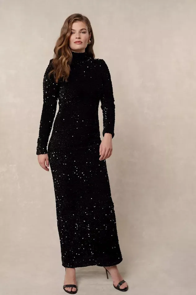 Holland Cooper Dresses Women Cara Sequin Maxi Dress Holland Cooper Dresses Women Cara Sequin Maxi Dress