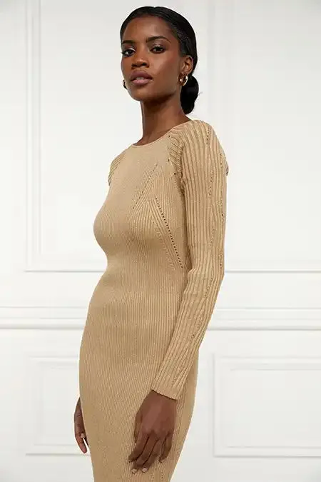 Holland Cooper Dresses Women Jessica Maxi Dress Gold Holland Cooper Dresses Women Jessica Maxi Dress Gold