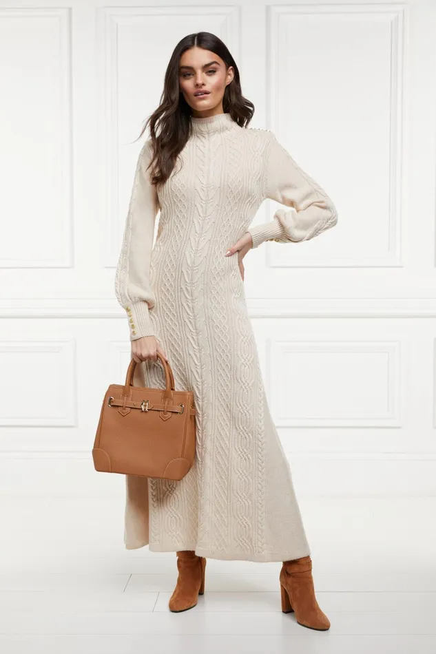 Holland Cooper Dresses Women Rachel Maxi Dress Oatmeal Holland Cooper Dresses Women Rachel Maxi Dress Oatmeal