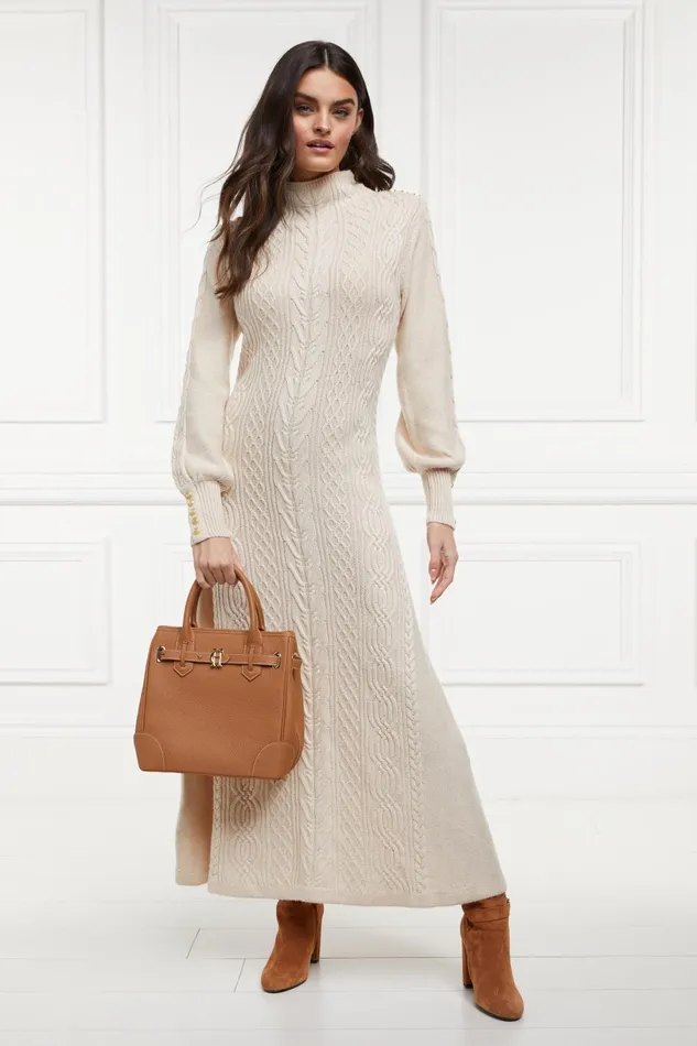 Holland Cooper Dresses Women Rachel Maxi Dress Oatmeal Holland Cooper Dresses Women Rachel Maxi Dress Oatmeal