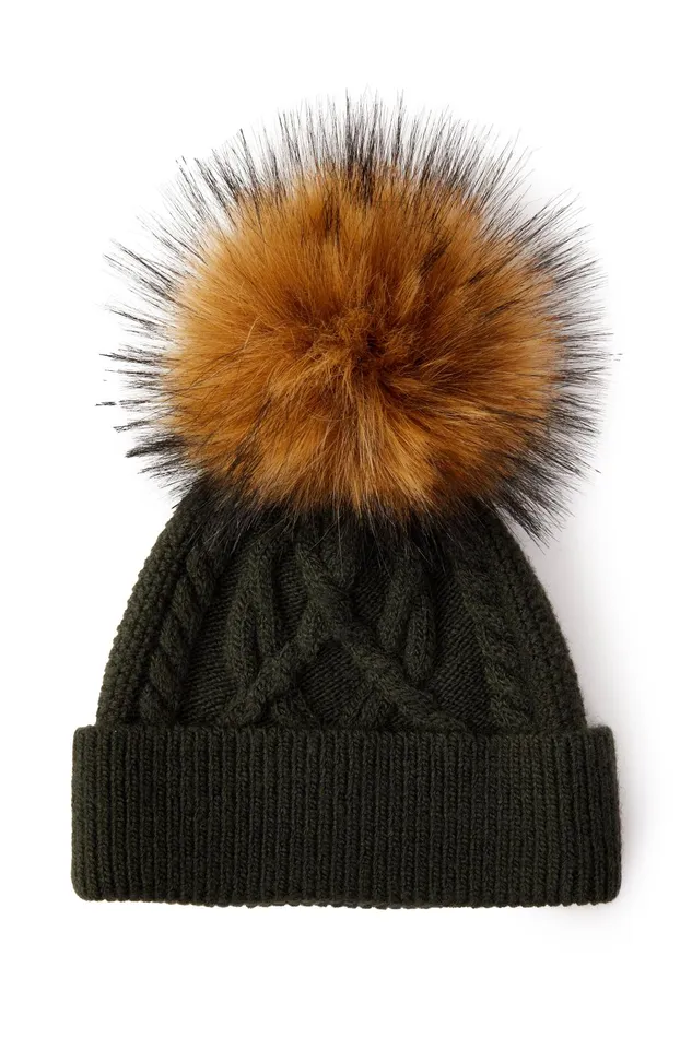 Holland Cooper Hats and Headbands Women Cortina Bobble Hat Fern Green Holland Cooper Hats and Headbands Women Cortina Bobble Hat Fern Green