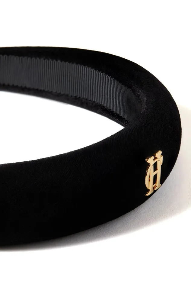 Holland Cooper Hats and Headbands Women Narrow Headband Black Velvet Holland Cooper Hats and Headbands Women Narrow Headband Black Velvet