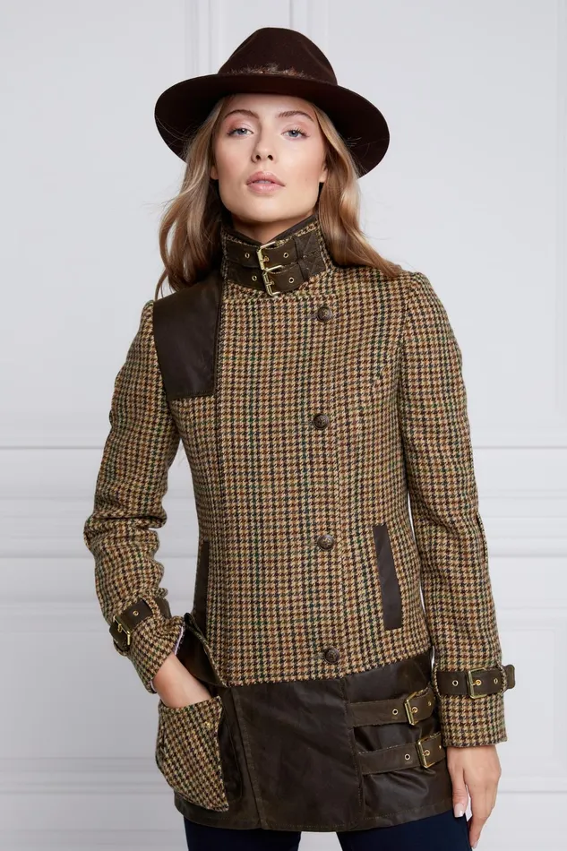 Holland Cooper Jackets Women Balmoral Field Jacket Hailes Green Tweed