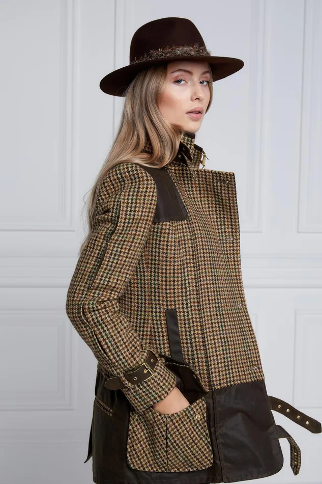 Holland Cooper Jackets Women Balmoral Field Jacket Hailes Green Tweed