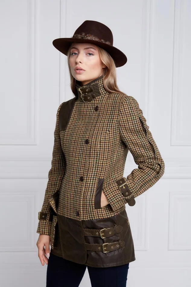Holland Cooper Jackets Women Balmoral Field Jacket Hailes Green Tweed