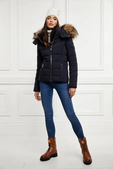 Holland Cooper Jackets Women Whistler Puffer Jacket Ink Navy