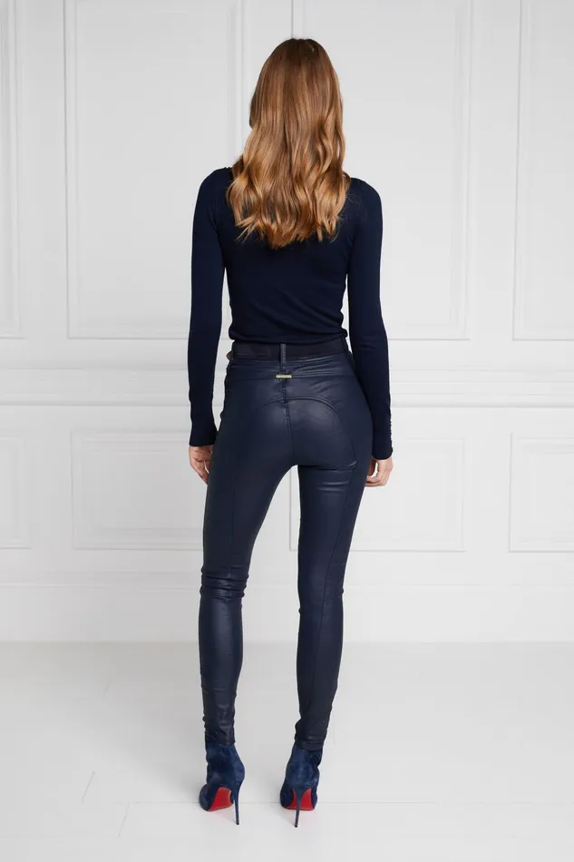 Holland Cooper Jeans Women Coated Jodhpur Jean Navy Holland Cooper Jeans Women Coated Jodhpur Jean Navy