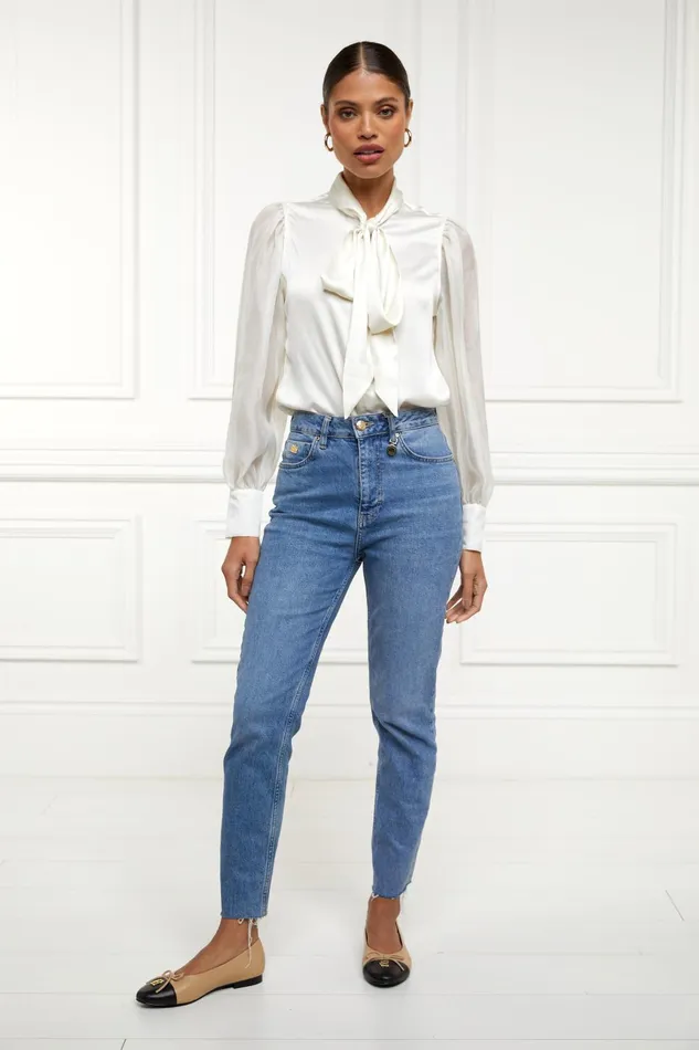 Holland Cooper Jeans Women High Rise Slim Jean Vintage Indigo