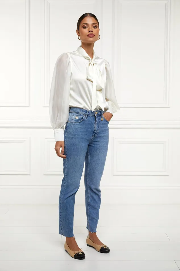 Holland Cooper Jeans Women High Rise Slim Jean Vintage Indigo Holland Cooper Jeans Women High Rise Slim Jean Vintage Indigo