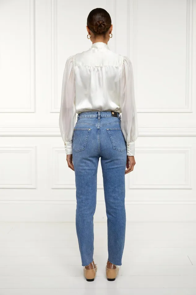 Holland Cooper Jeans Women High Rise Slim Jean Vintage Indigo Holland Cooper Jeans Women High Rise Slim Jean Vintage Indigo