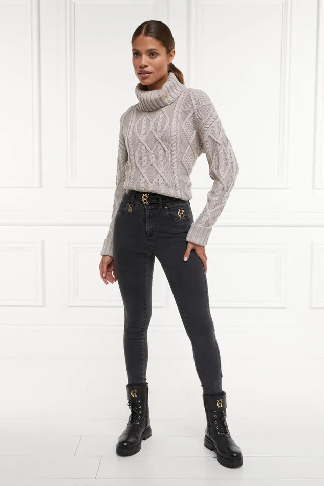 Holland Cooper Jeans Women Jodhpur Jean Washed Black Holland Cooper Jeans Women Jodhpur Jean Washed Black