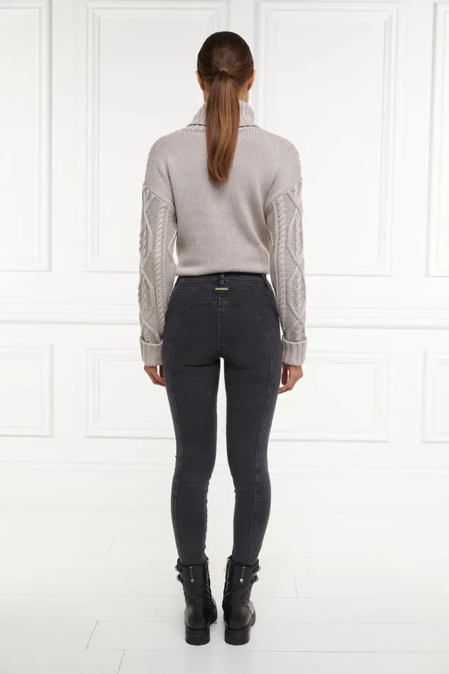 Holland Cooper Jeans Women Jodhpur Jean Washed Black Holland Cooper Jeans Women Jodhpur Jean Washed Black