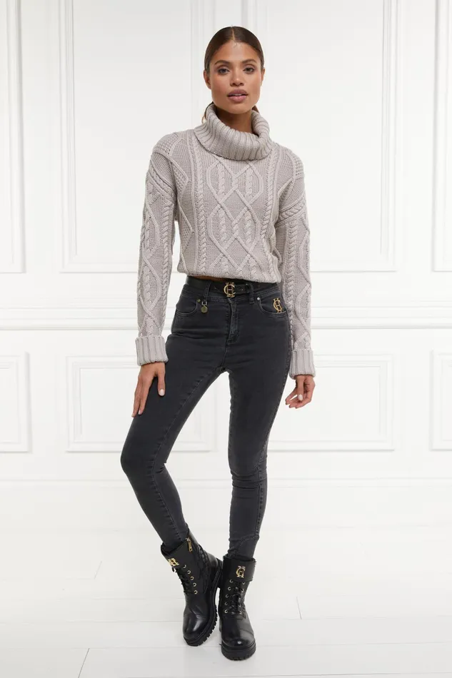 Holland Cooper Jeans Women Jodhpur Jean Washed Black Holland Cooper Jeans Women Jodhpur Jean Washed Black