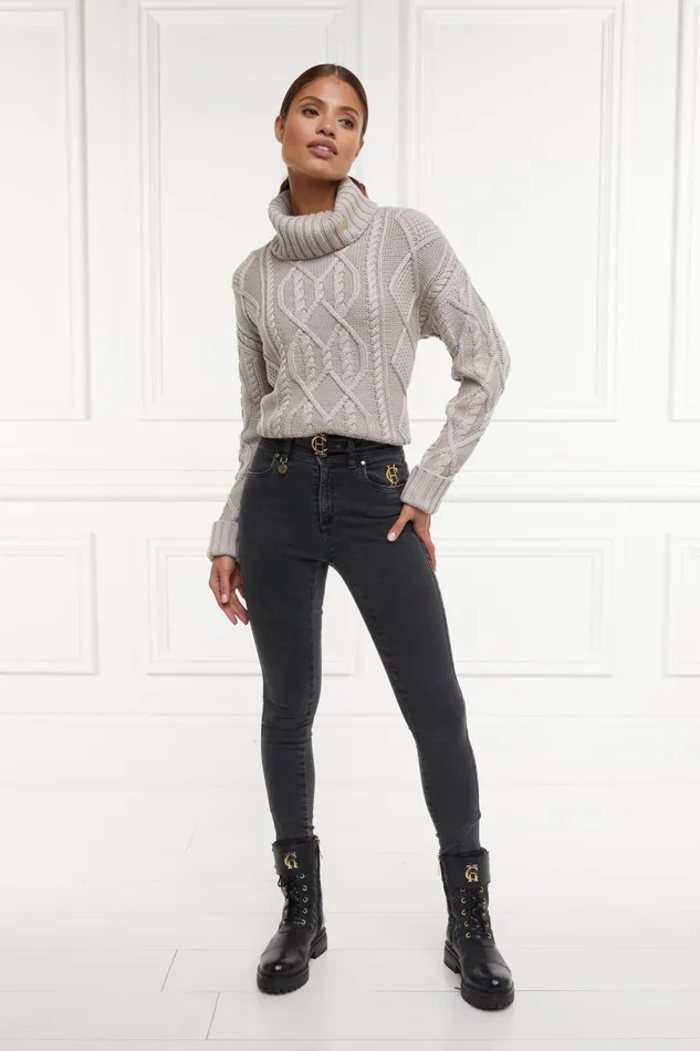 Holland Cooper Jeans Women Jodhpur Jean Washed Black Holland Cooper Jeans Women Jodhpur Jean Washed Black