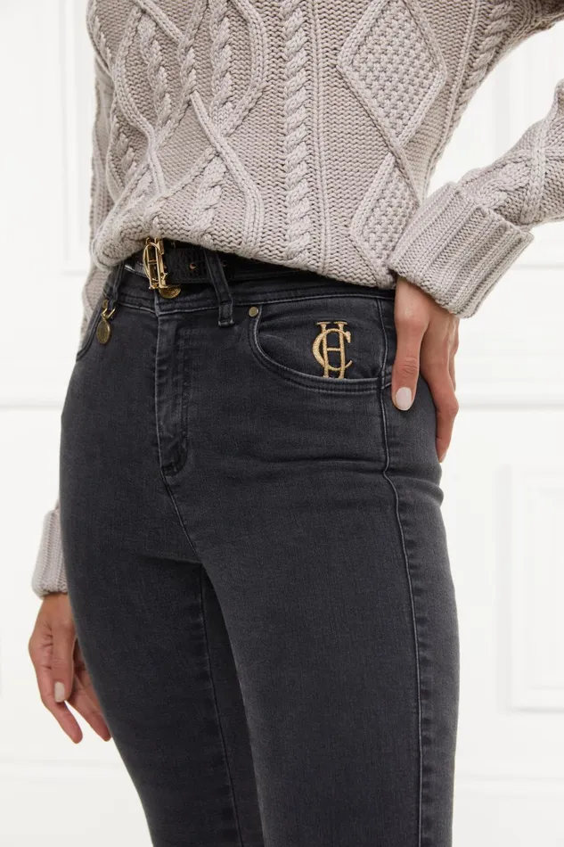Holland Cooper Jeans Women Jodhpur Jean Washed Black Holland Cooper Jeans Women Jodhpur Jean Washed Black