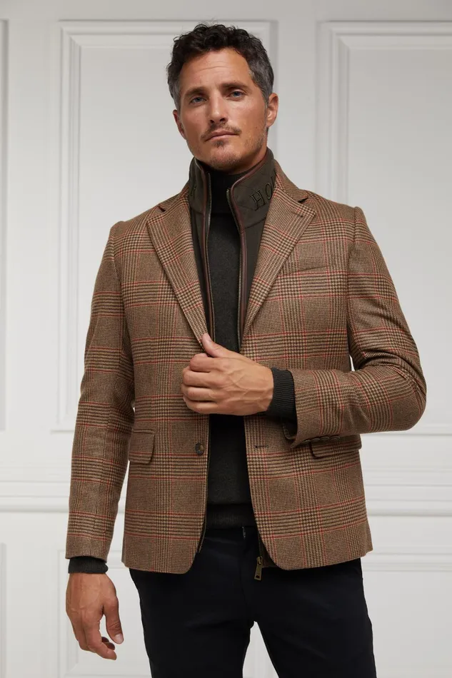 Holland Cooper Knitwear Men Byron Roll Neck Knit Charcoal