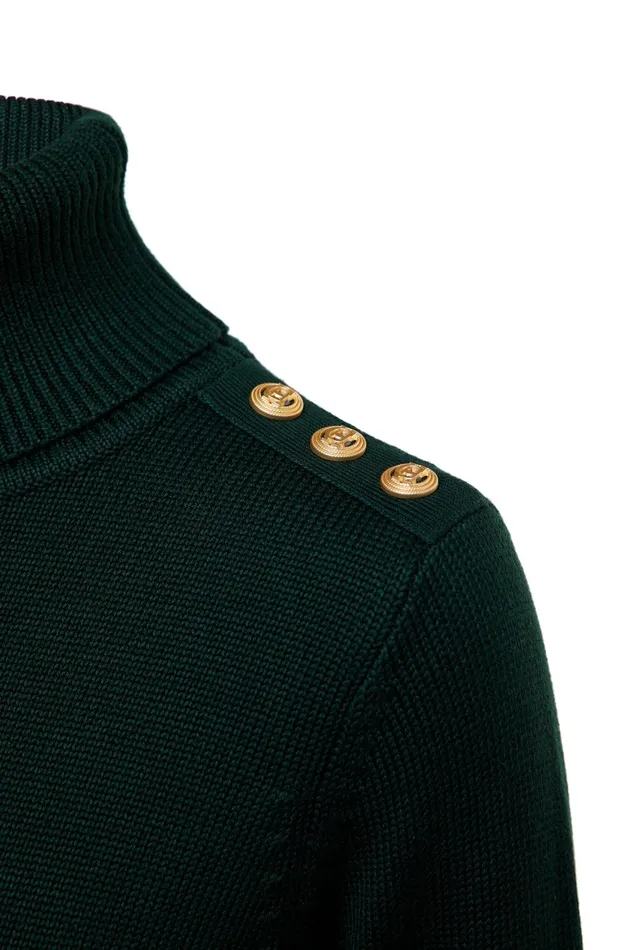 Holland Cooper Knitwear Women Chamonix Roll Neck Knit Emerald Holland Cooper Knitwear Women Chamonix Roll Neck Knit Emerald