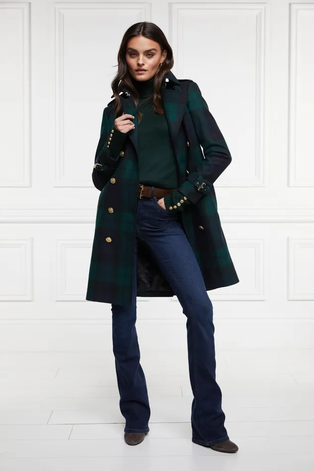 Holland Cooper Knitwear Women Chamonix Roll Neck Knit Emerald Holland Cooper Knitwear Women Chamonix Roll Neck Knit Emerald