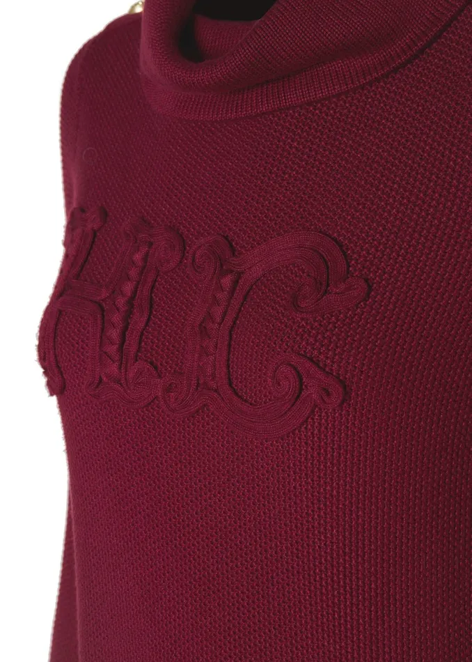 Holland Cooper Knitwear Women Daisy Roll Neck Knit Wine Holland Cooper Knitwear Women Daisy Roll Neck Knit Wine