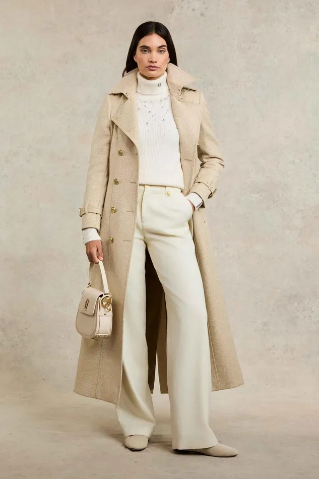 Holland Cooper Knitwear Women Kelsie Rib Embellished Roll Neck Natural Holland Cooper Knitwear Women Kelsie Rib Embellished Roll Neck Natural