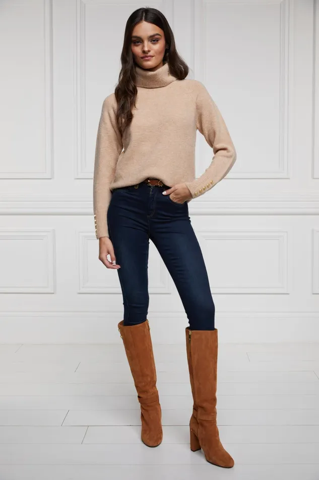 Holland Cooper Knitwear Women Tori Knit Light Camel Holland Cooper Knitwear Women Tori Knit Light Camel