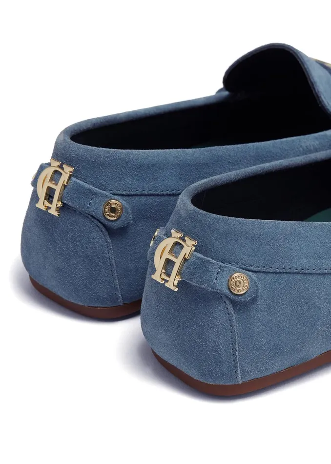 Holland Cooper Loafers Women The Driving Loafer Soft Blue Holland Cooper Loafers Women The Driving Loafer Soft Blue