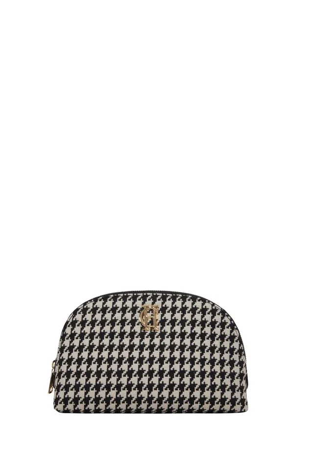 Holland Cooper Makeup Bags Women Chelsea Makeup Bag Ecru Houndstooth Holland Cooper Makeup Bags Women Chelsea Makeup Bag Ecru Houndstooth