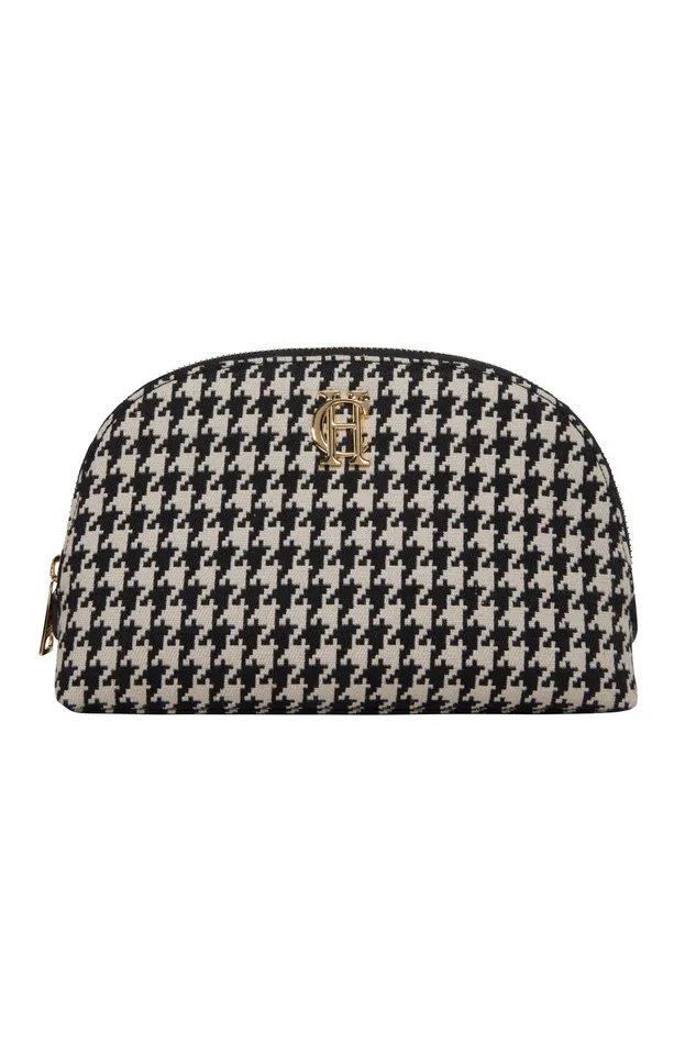 Holland Cooper Makeup Bags Women Chelsea Makeup Bag Ecru Houndstooth Holland Cooper Makeup Bags Women Chelsea Makeup Bag Ecru Houndstooth