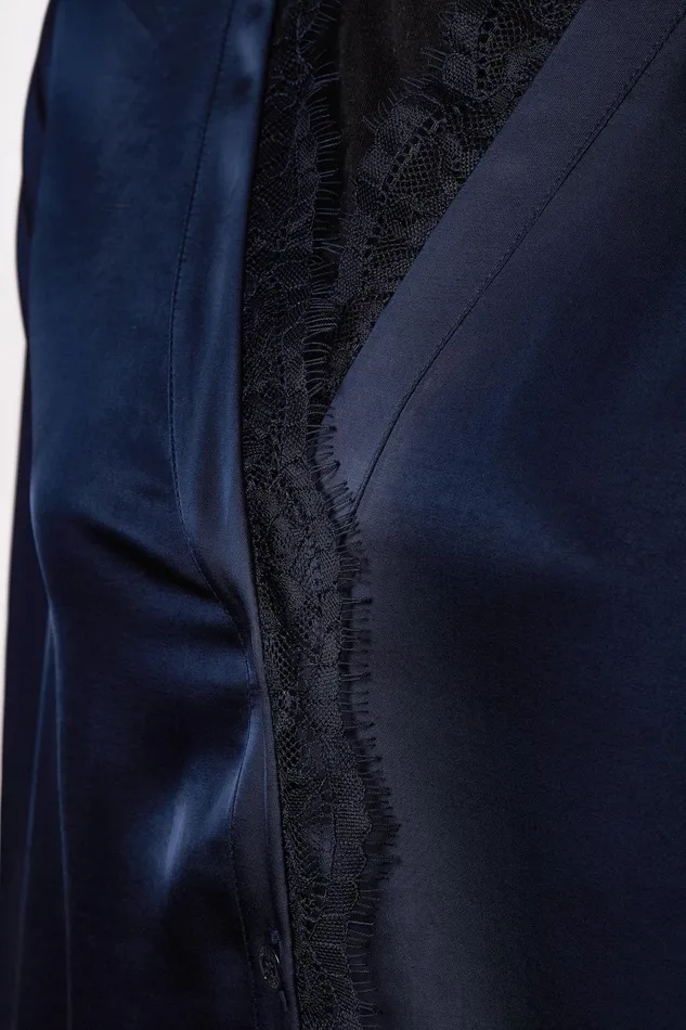 Holland Cooper Shirts and Blouses Women Lace VNeck Blouse Ink Navy Holland Cooper Shirts and Blouses Women Lace VNeck Blouse Ink Navy