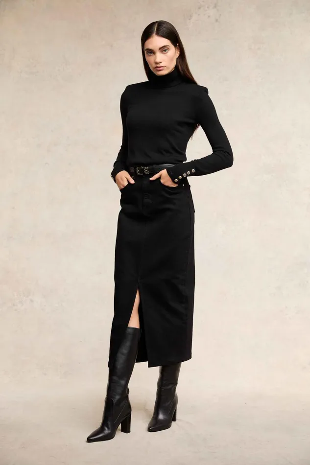 Holland Cooper Skirts Women Denim Maxi Skirt